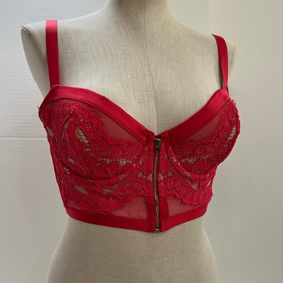 Victoria's Secret Red Lace Bralette with Underwire Support - Picture 5 of 16